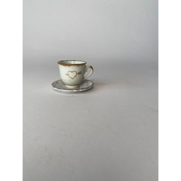 Miniature Just Married Made in Japan Cup and Sauce - Picture 6 of 16